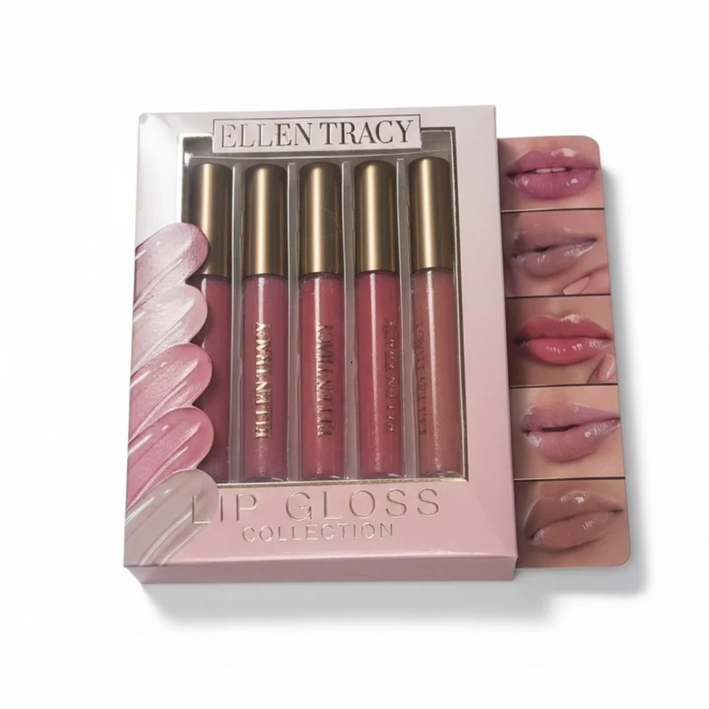 Ellen Tracy Lip Gloss Collection Set of 5 - Shades of Pink